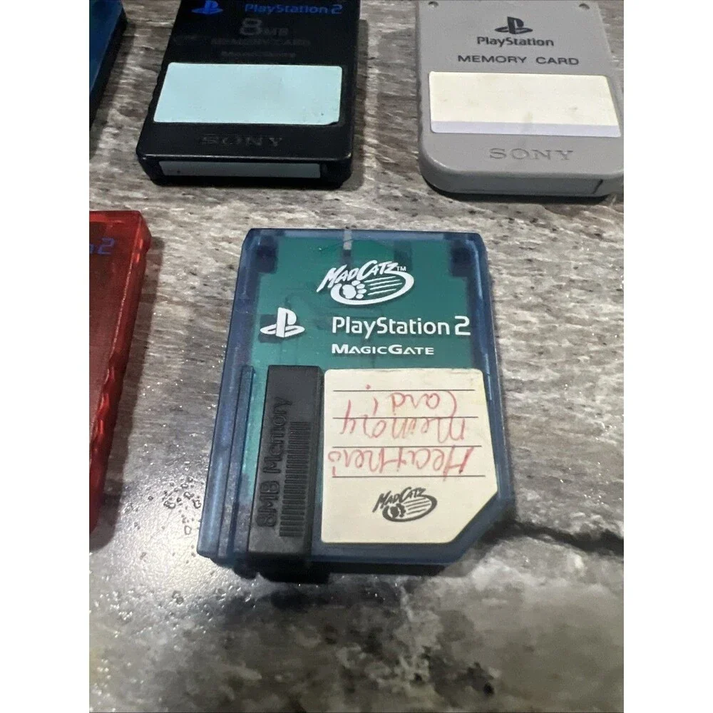 PlayStation 2 Memory Cards Lot Of 5